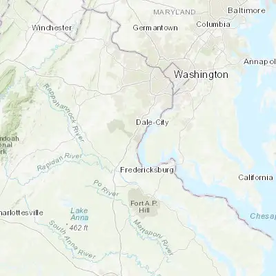 Map showing location of Quantico Station (38.522630, -77.318340)