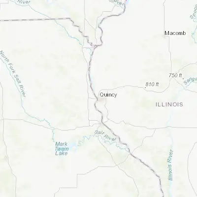 Map showing location of Quincy (39.935600, -91.409870)