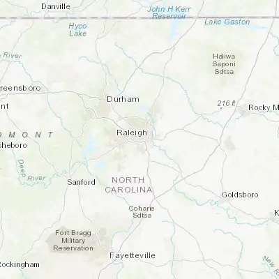 Map showing location of Raleigh (35.772100, -78.638610)