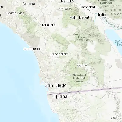Map showing location of Ramona (33.041710, -116.868080)
