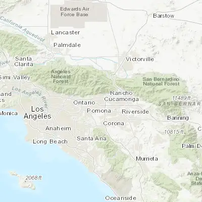 Map showing location of Rancho Cucamonga (34.106400, -117.593110)