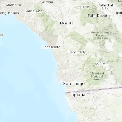 Map showing location of Rancho Santa Fe (33.020320, -117.202810)