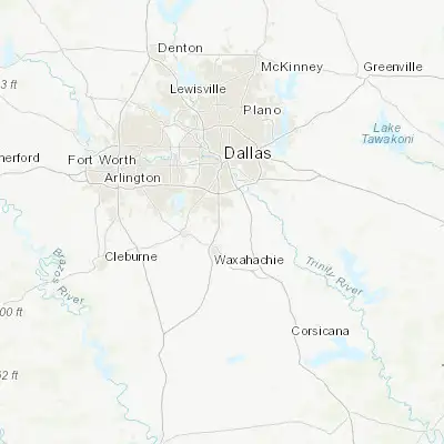 Map showing location of Red Oak (32.517640, -96.804440)