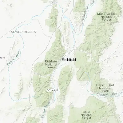 Map showing location of Richfield (38.772470, -112.084090)