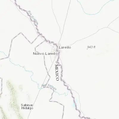Map showing location of Rio Bravo (27.364190, -99.480040)
