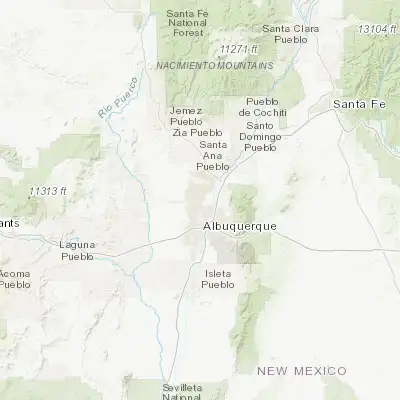 Map showing location of Rio Rancho (35.233380, -106.664470)