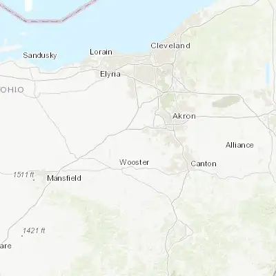 Map showing location of Rittman (40.978110, -81.782080)