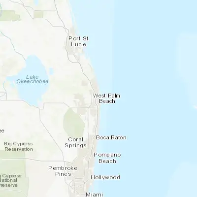 Map showing location of Riviera Beach (26.775340, -80.058100)