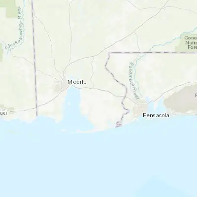 Map showing location of Robertsdale (30.553800, -87.711930)