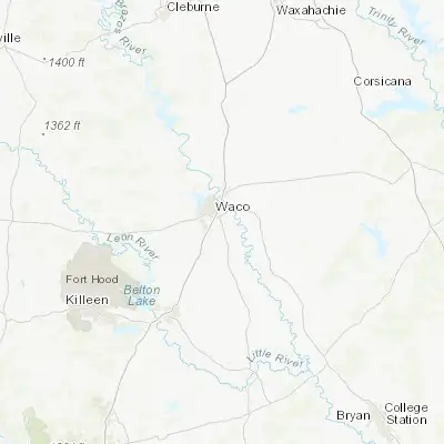 Map showing location of Robinson (31.467670, -97.114720)