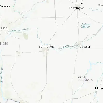 Map showing location of Rochester (39.749490, -89.531760)