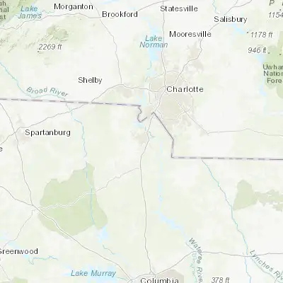 Map showing location of Rock Hill (34.924870, -81.025080)