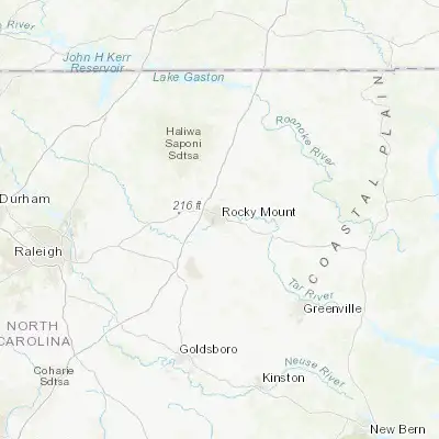 Map showing location of Rocky Mount (35.938210, -77.790530)