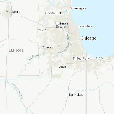 Map showing location of Romeoville (41.647530, -88.089510)