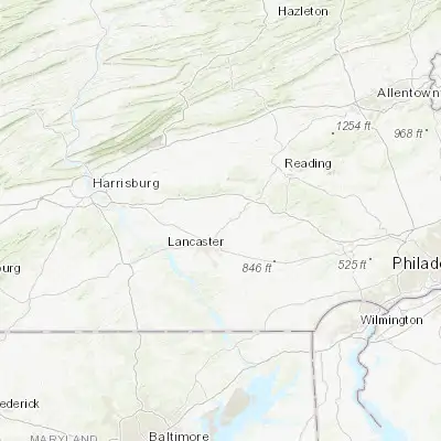 Map showing location of Rothsville (40.151210, -76.251070)