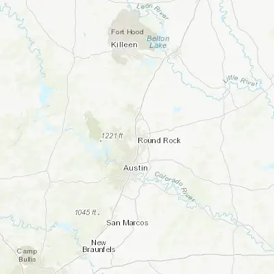 Map showing location of Round Rock (30.508260, -97.678900)