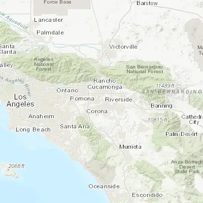 Map showing location of Rubidoux (33.996130, -117.405600)