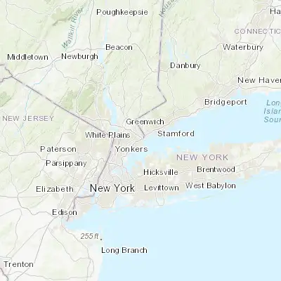Map showing location of Rye (40.980650, -73.683740)