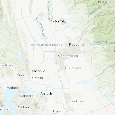 Map showing location of Sacramento (38.581570, -121.494400)
