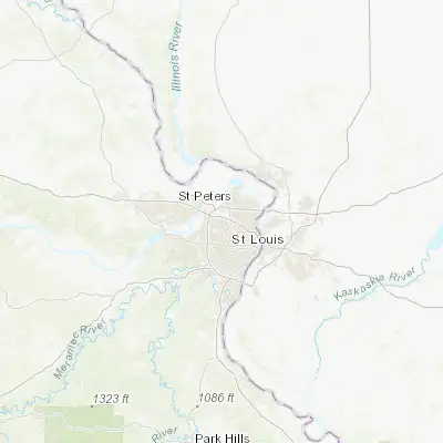 Map showing location of Saint Ann (38.727270, -90.383170)