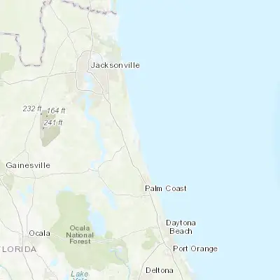 Map showing location of Saint Augustine Beach (29.850530, -81.265350)