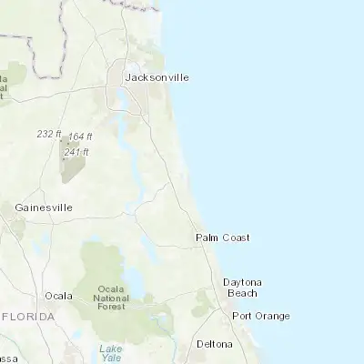 Map showing location of Saint Augustine Shores (29.810800, -81.310350)