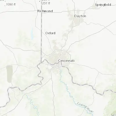 Map showing location of Saint Bernard (39.167000, -84.498550)