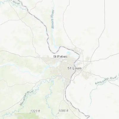 Map showing location of Saint Charles (38.783940, -90.481230)
