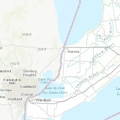 Map showing location of Saint Clair (42.820870, -82.486020)