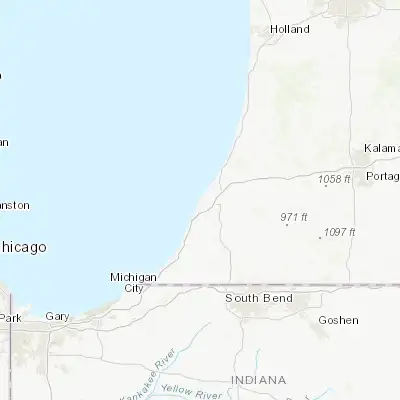 Map showing location of Saint Joseph (42.109760, -86.480020)
