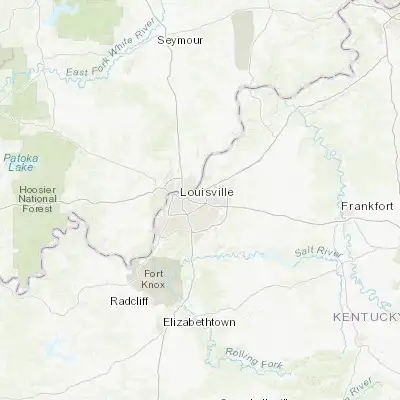 Map showing location of Saint Matthews (38.252850, -85.655790)