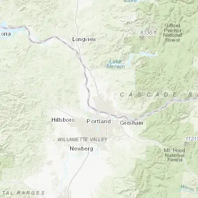 Map showing location of Salmon Creek (45.710670, -122.648990)
