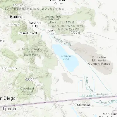 Map showing location of Salton City (33.298650, -115.956110)
