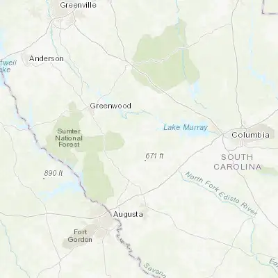 Map showing location of Saluda (34.001520, -81.772050)