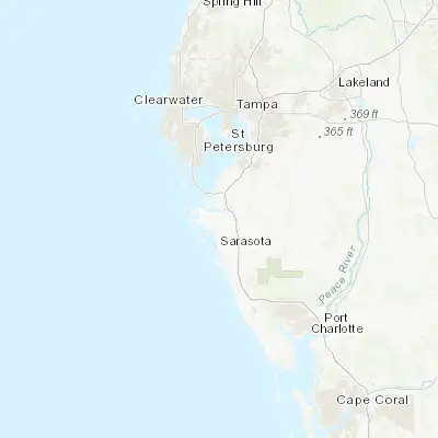 Map showing location of Samoset (27.469480, -82.541490)