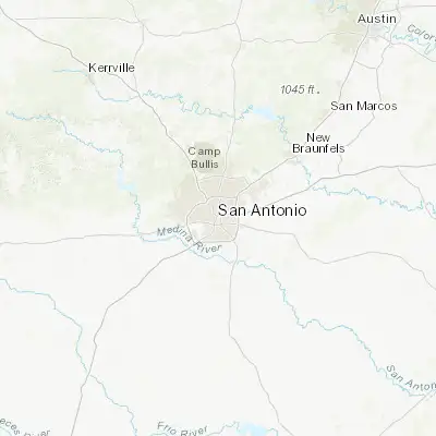 Map showing location of San Antonio (29.424120, -98.493630)