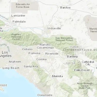 Map showing location of San Bernardino (34.108340, -117.289770)