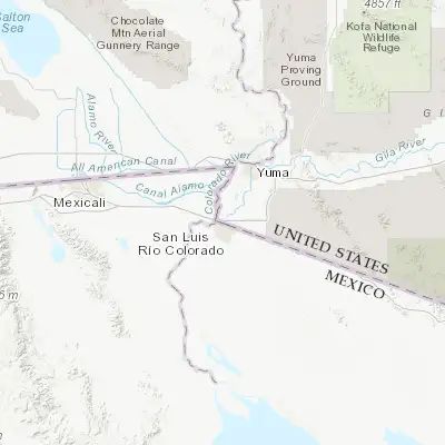 Map showing location of San Luis (32.487000, -114.782180)