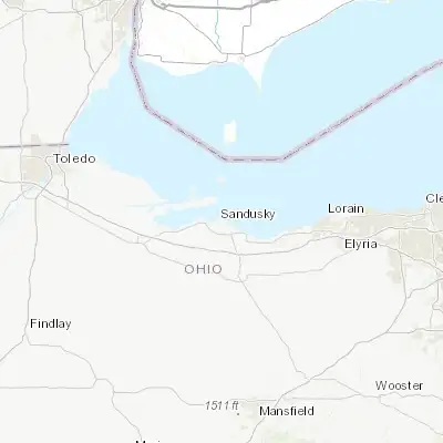 Map showing location of Sandusky (41.448940, -82.707960)
