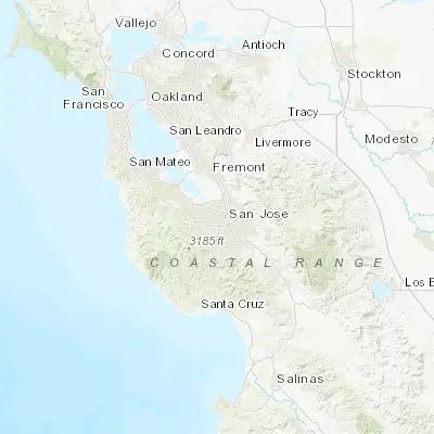 Map showing location of Santa Clara (37.354110, -121.955240)