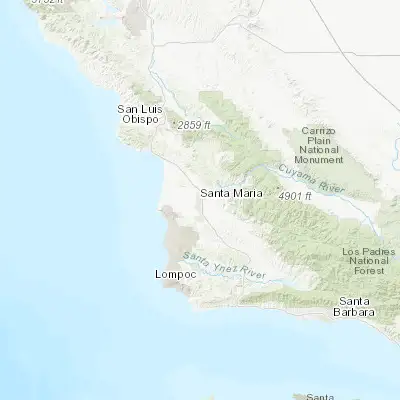 Map showing location of Santa Maria (34.953030, -120.435720)