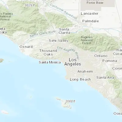 Map showing location of Santa Monica (34.019490, -118.491380)