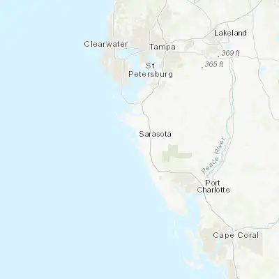 Map showing location of Sarasota (27.336430, -82.530650)