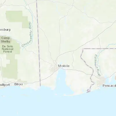 Map showing location of Satsuma (30.853240, -88.056110)