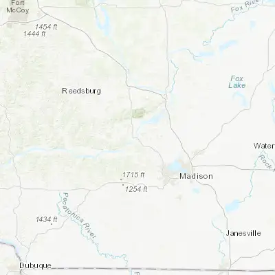 Map showing location of Sauk City (43.270820, -89.722070)