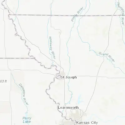 Map showing location of Savannah (39.941660, -94.830250)