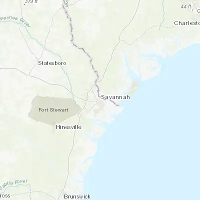 Map showing location of Savannah (32.083540, -81.099830)