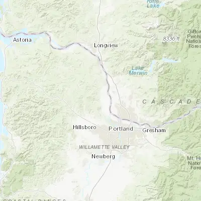 Map showing location of Scappoose (45.754280, -122.877600)