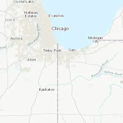 Map showing location of Schererville (41.478920, -87.454760)