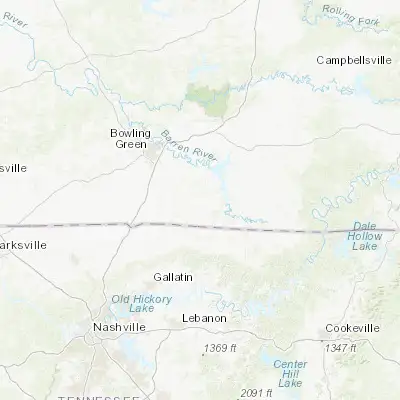 Map showing location of Scottsville (36.753380, -86.190540)